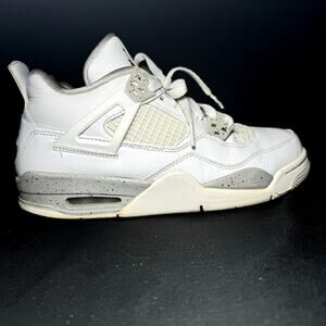 Size 7 - Nike Air Jordan 4 Retro GS White Oreo Men's Shoes